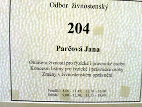 Jdu si pro své první živnostenské oprávnění / Praha, 23. 02. 2010